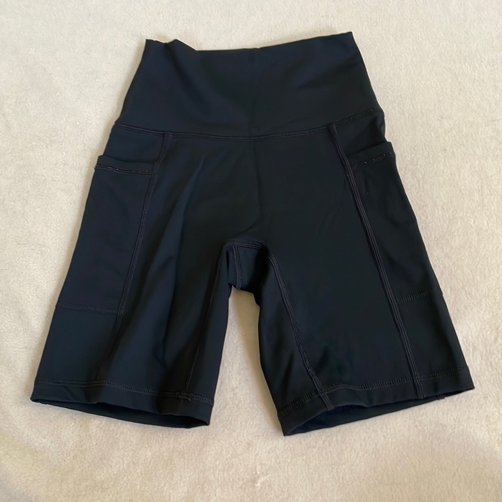 Black XS Offline Goals Aerie Bike Shorts